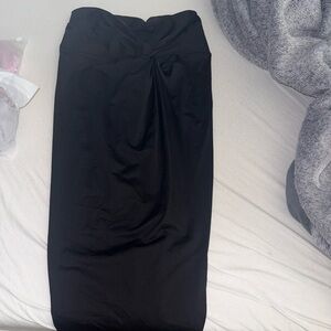 Skims Serong swim style beach skirt onyx NWT